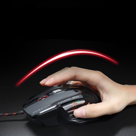 Meidong Gaming Mouse RGB Wired, 16400 DPI High Precision Laser Programmable MMO Computer Gaming Mice